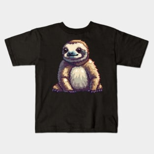 Pixel Sloth Kids T-Shirt